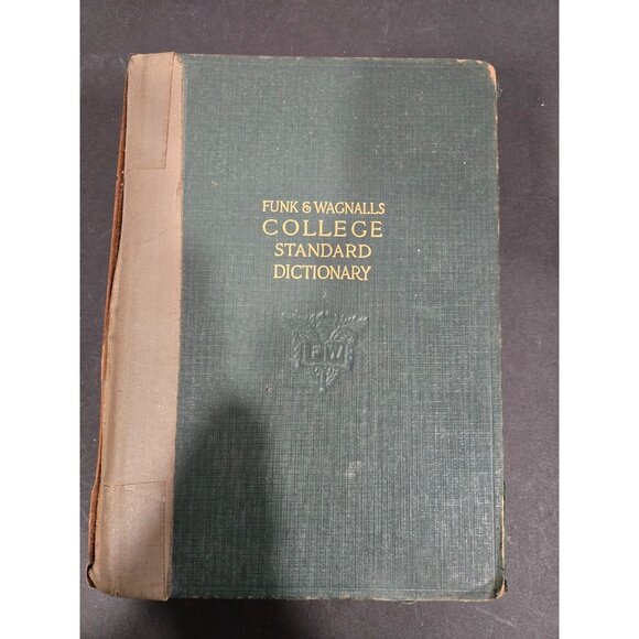 Funk and Wagnalls College Standard Dictionary 1946 - Hardcover Very Poor Conditi - Picture 1 of 5
